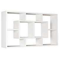 POLICA ZIDNA bijela  drvni materijal  - bijela, Konvencionalno, drvni materijal (85/47,5/16cm) - MID.YOU