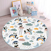 KINDERTEPPICH 150/150 cm Multicolor rund  - Multicolor, Basics, Textil (150/150cm)