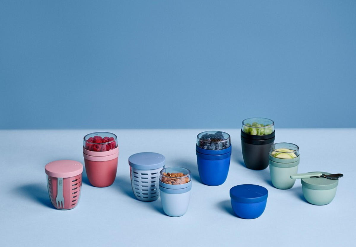 CESTOVNÍ KELÍMEK NA JOGURT  - Konvenční, plast (9,1/12,8cm) - Mepal