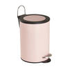 KOŠ S NÁŠLAPNÝM PEDÁLEM, 3 l - růžová/černá, Basics, kov/plast (17/24/17cm) - Sadena