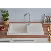 DISKHO 1712DENVER78X44W  - vit, Trend, glas/plast (78/17/43,5cm) - Respekta
