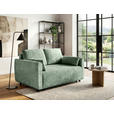SCHLAFSOFA Chenille Mintgrün  - Schwarz/Mintgrün, KONVENTIONELL, Kunststoff/Textil (161/90/108cm) - Carryhome
