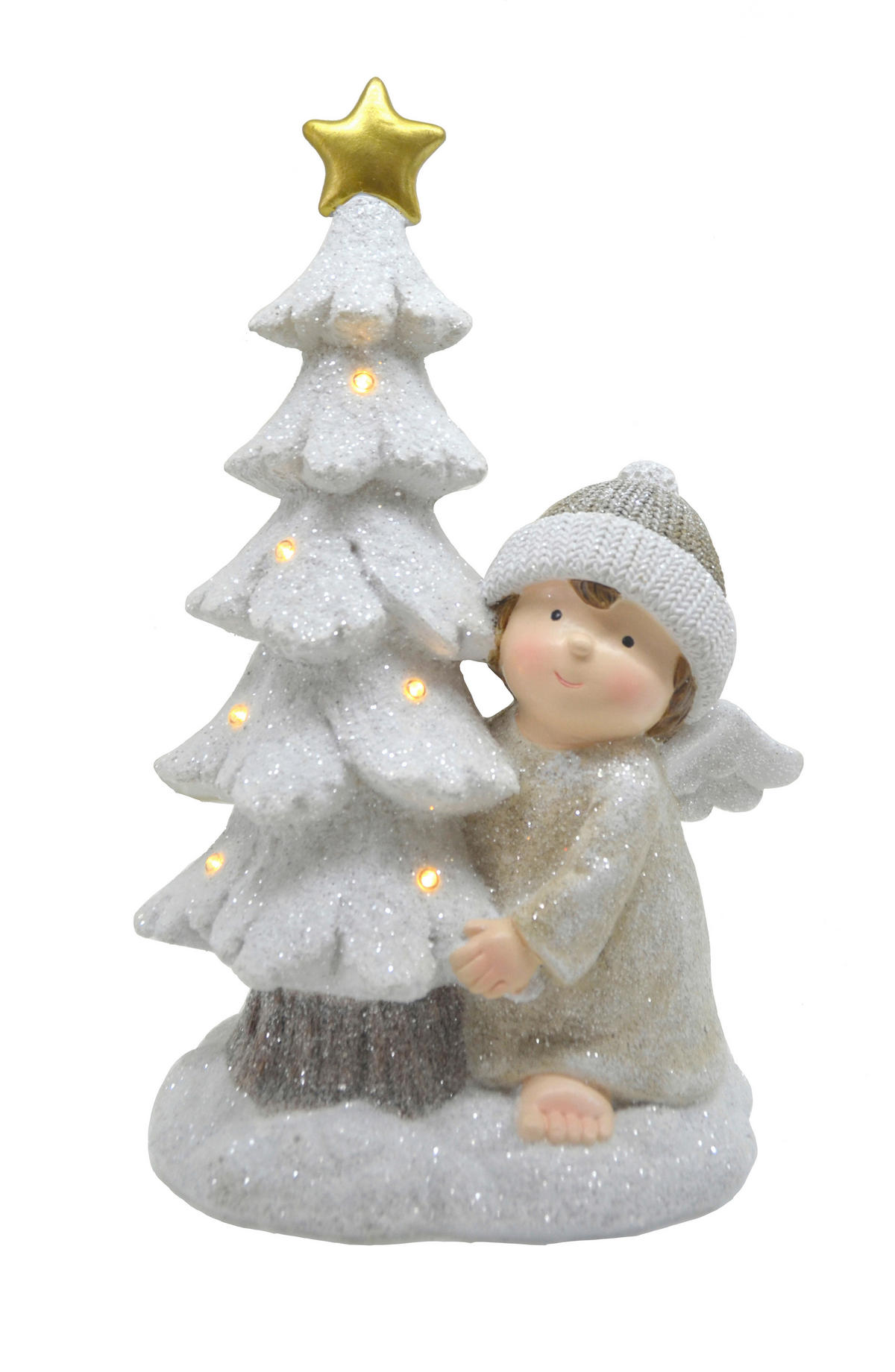 DEKOR ANGYAL - Pezsgő, Lifestyle, műanyag (16,5/26/10,5cm) - X-Mas