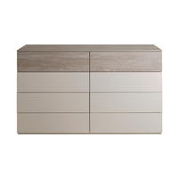 KOMODA,  - Moderno, umetna masa/leseni material (140/83/45cm) - Xora