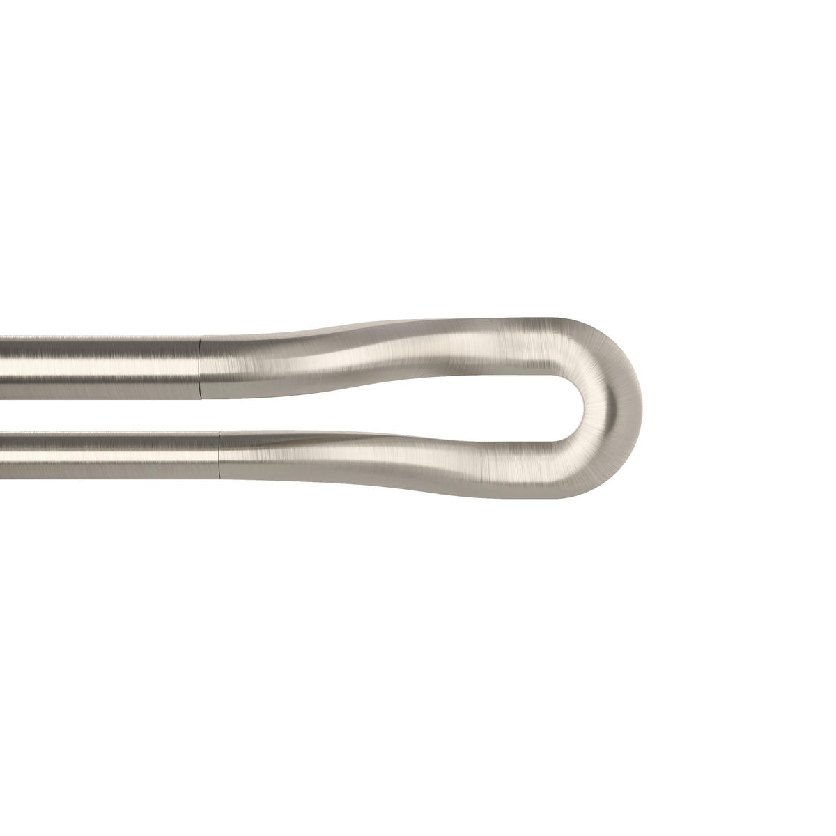 VORHANGSTANGENSET  107-305 cm  - Nickelfarben, KONVENTIONELL, Kunststoff/Metall (107-305cm) - Umbra