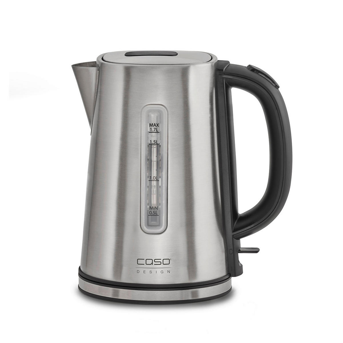 WASSERKOCHER 1,7 l  - Edelstahlfarben/Schwarz, Basics (15,5/24/22cm) - CASO Design