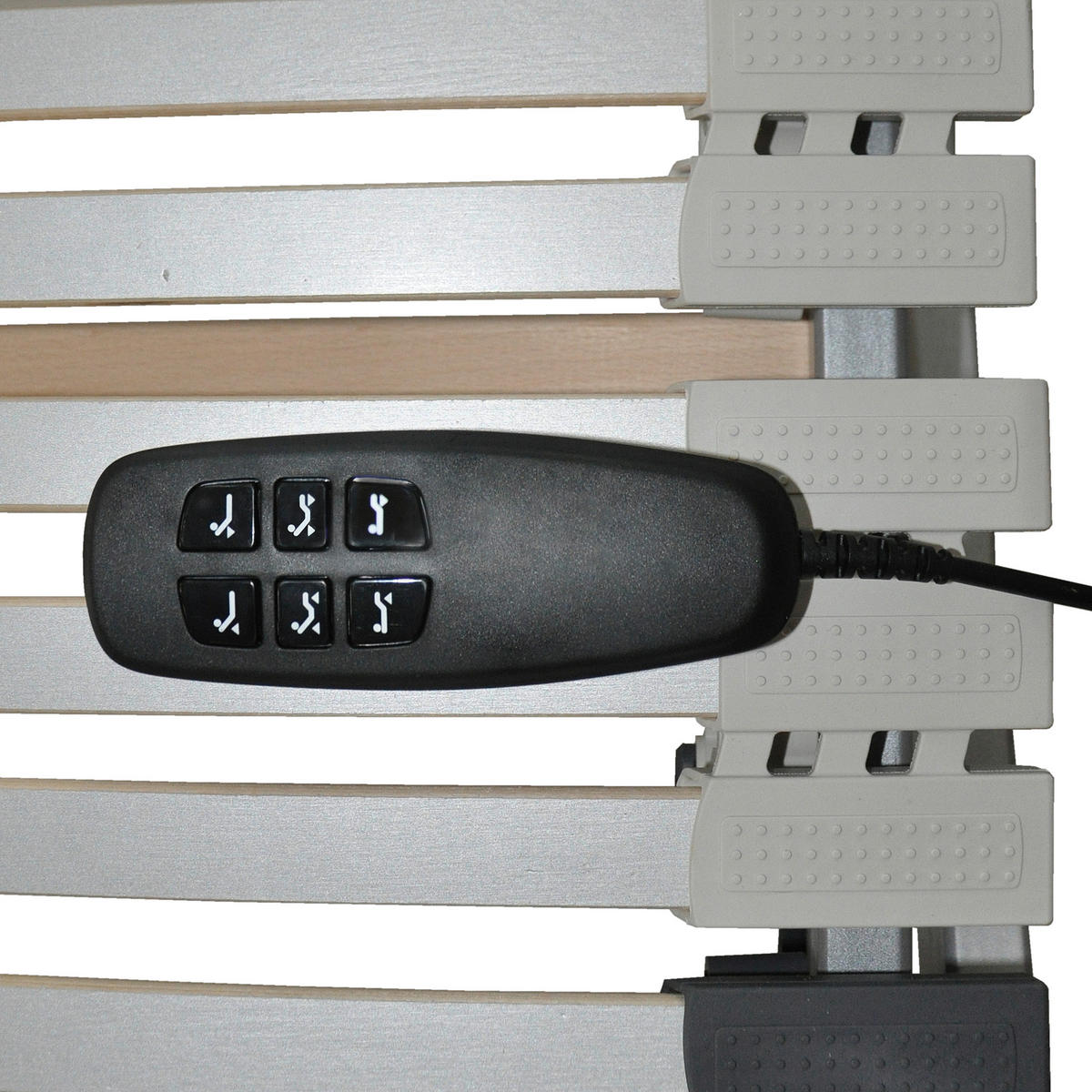 ELEKTRICKÝ POLOHOVATEĽNÝ ROŠT,  (pre rám) 90/200 cm - hnedá/biela, Basics, drevo (90/200cm) - Dieter Knoll