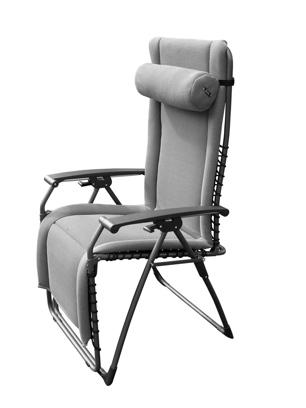 GARTEN-RELAXSESSEL 73/111/55 cm  - Anthrazit/Grau, KONVENTIONELL, Kunststoff/Textil (73/111/55cm)