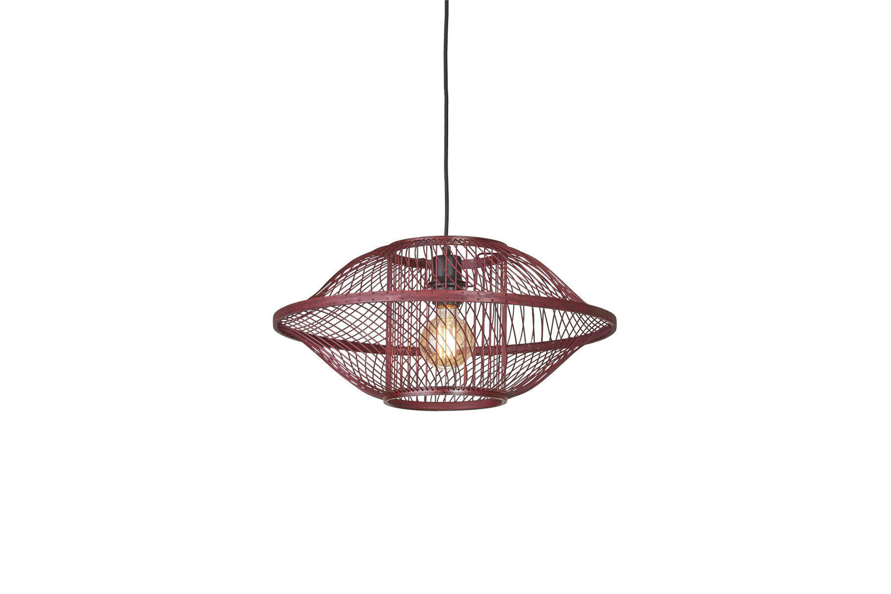 HÄNGELEUCHTE 52/25 cm - Rotbraun, Basics, Holz (52/25cm) - Good & Mojo