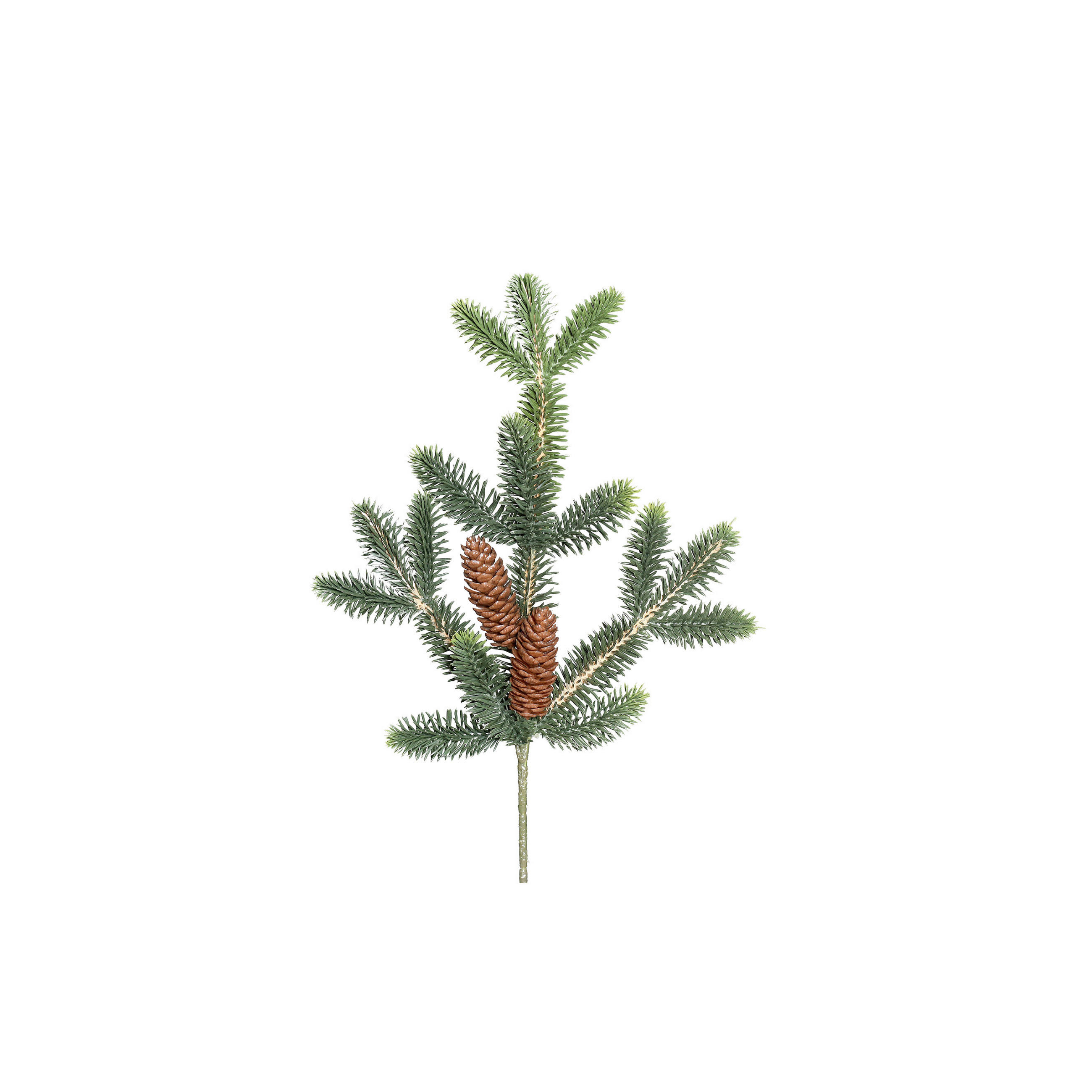 DEKOZWEIG - Braun/Grün, LIFESTYLE, Kunststoff (41cm)
