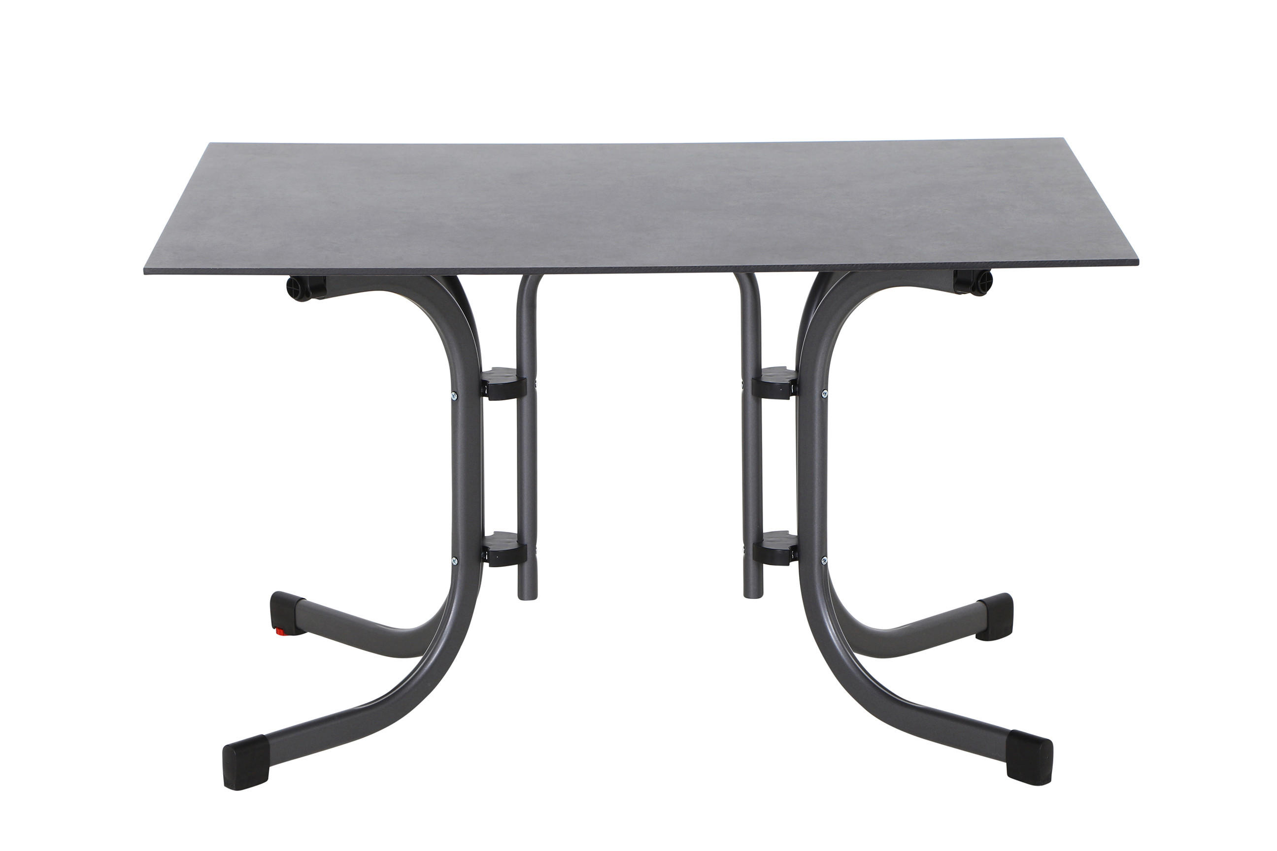 GARTENKLAPPTISCH 120/80/71 cm Kunststoff, Holzwerkstoff, Metall rechteckig  - Anthrazit, KONVENTIONELL, Holzwerkstoff/Kunststoff (120/80/71cm) - Siena Garden