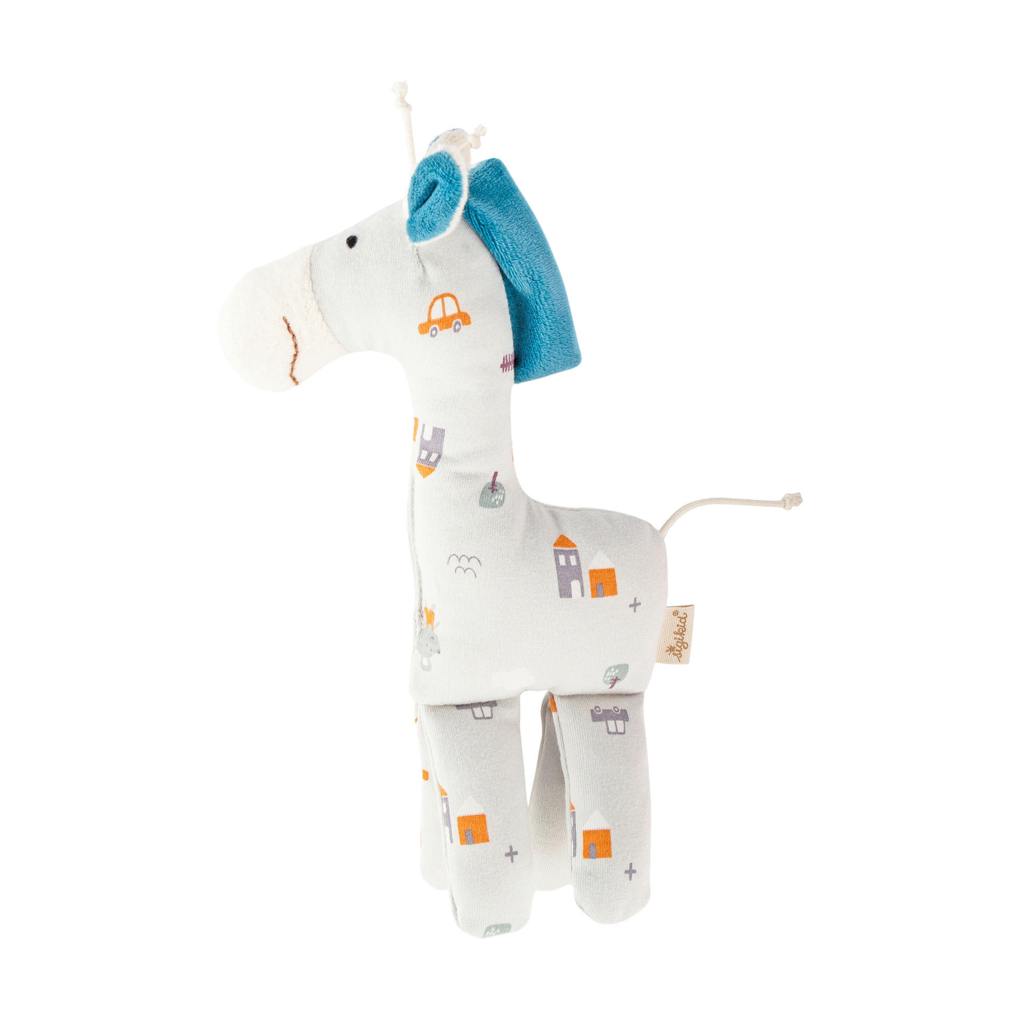 Sigikid Kuscheltier sigibaby Hellblau, Pastellblau 15x3x23 cm
