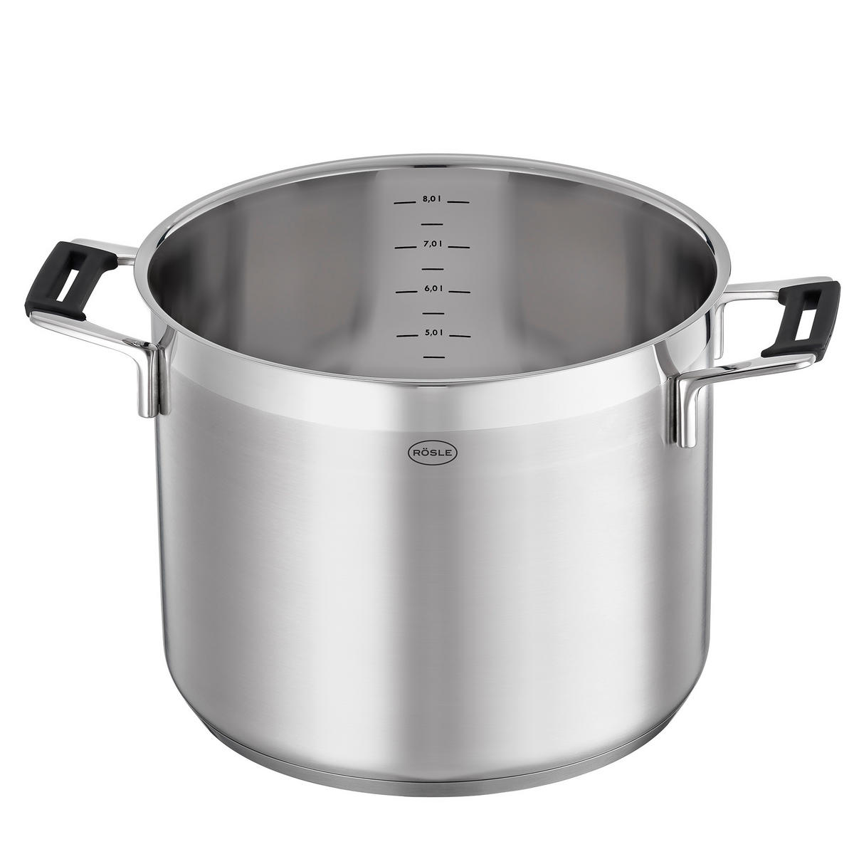 KOCHTOPF Silence Pro 8.7 L  - Edelstahlfarben/Transparent, Basics, Metall (27cm) - Rösle
