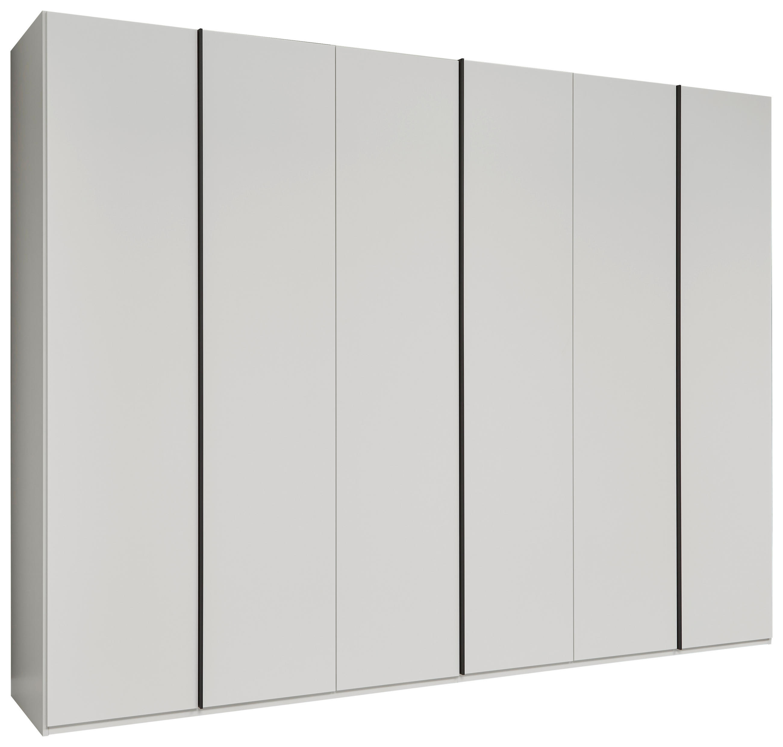 DREHTÜRENSCHRANK 299,2/229,4/59,5 cm,  in Anthrazit, Weiß, 6-türig  - Anthrazit/Weiß, KONVENTIONELL, Holzwerkstoff/Metall (299,2/229,4/59,5cm) - Dieter Knoll