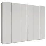 DREHTÜRENSCHRANK 299,2/229,4/59,5 cm,  in Anthrazit, Weiß, 6-türig  - Anthrazit/Weiß, KONVENTIONELL, Holzwerkstoff/Metall (299,2/229,4/59,5cm) - Dieter Knoll