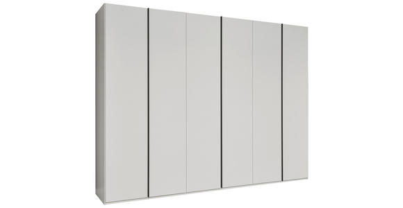 DREHTÜRENSCHRANK 299,2/229,4/59,5 cm,  in Anthrazit, Weiß, 6-türig  - Anthrazit/Weiß, KONVENTIONELL, Holzwerkstoff/Metall (299,2/229,4/59,5cm) - Dieter Knoll