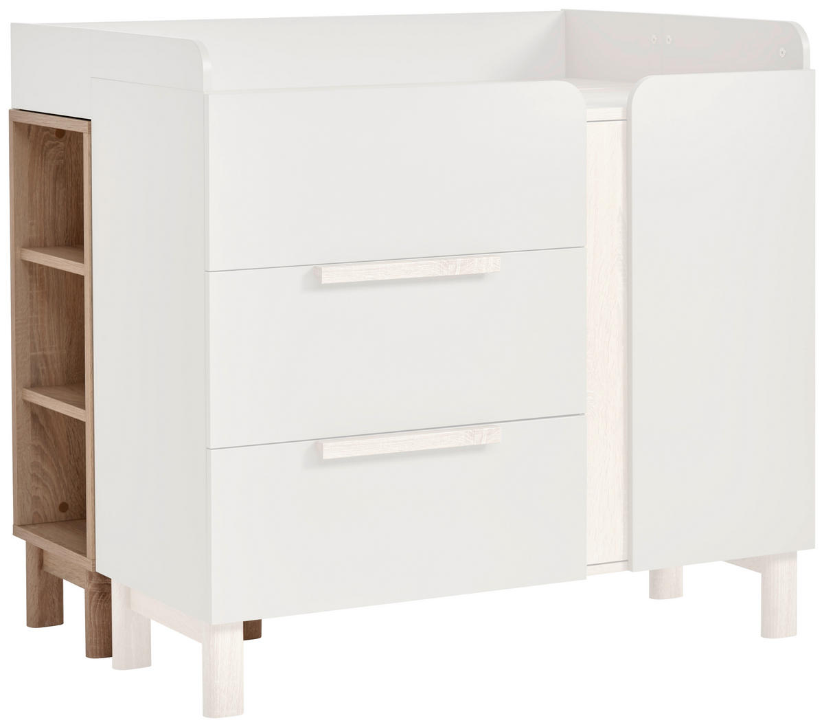 DOGRADNI REGAL ZA KOMODU  Nomi  - boje hrasta/hrast Sonoma, Trend, drvni materijal/drvo (35/88/33cm) - Jimmylee
