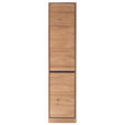 AKTENSCHRANK Asteiche Eiche Bianco  - Eiche Bianco, KONVENTIONELL, Holz/Holzwerkstoff (45/198/40cm) - Linea Natura