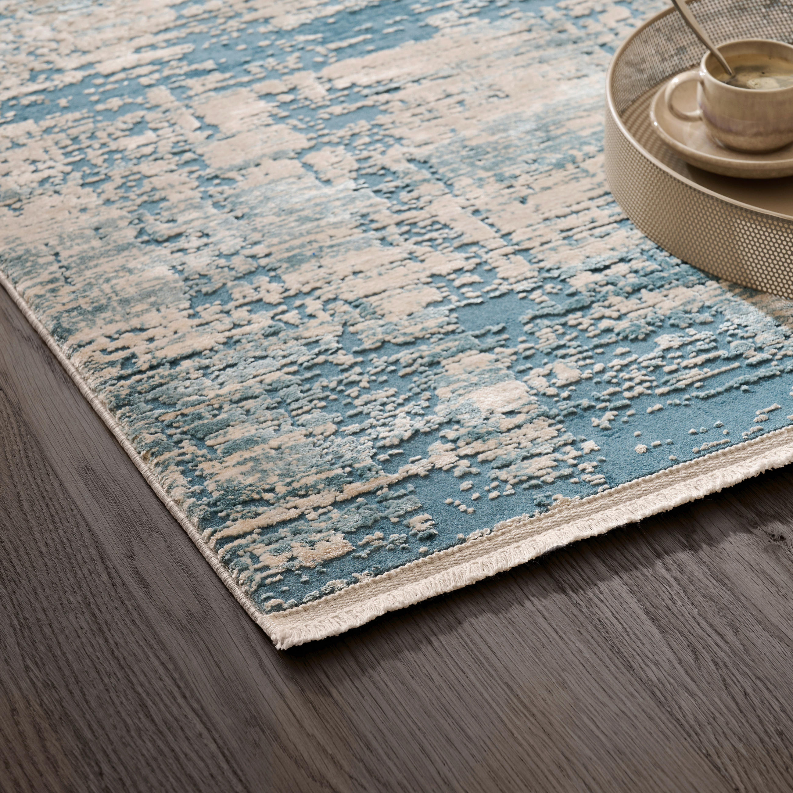VINTAGE KOBEREC, 80/250 cm, modrá - modrá, Design, textil (80/250cm) - Dieter Knoll