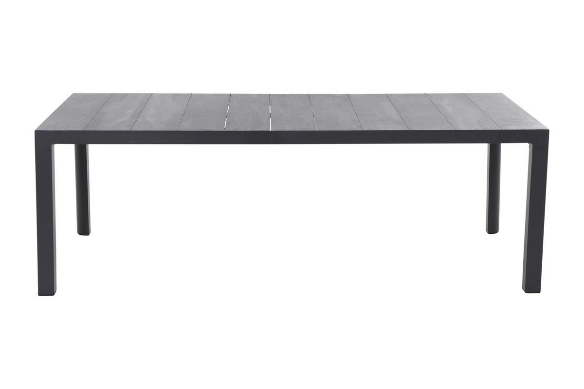 GARTENTISCHGRUPPE  - Anthrazit, MODERN, Keramik/Metall (100/88/220cm) - Siena Garden