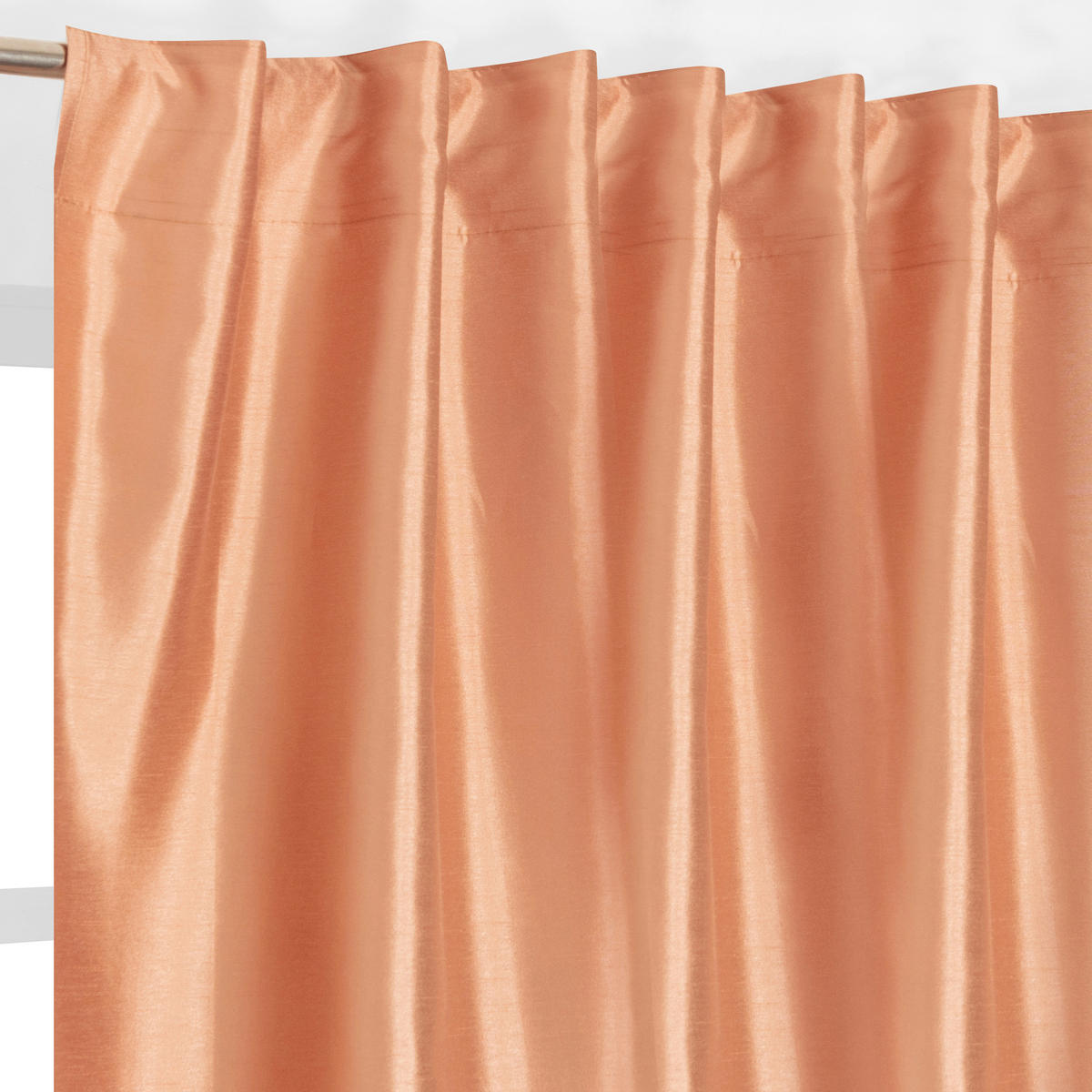 FERTIGVORHANG  blickdicht   140/280 cm  - Koralle, Basics, Textil (140/280cm)