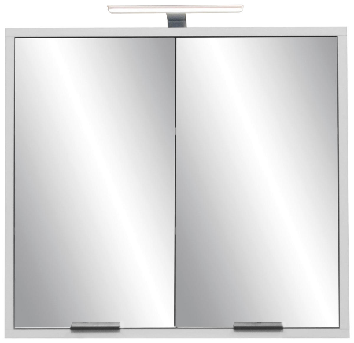SPIEGELSCHRANK 71/65/22 cm  - Schwarz/Grau, MODERN, Holzwerkstoff/Metall (71/65/22cm) - Livetastic