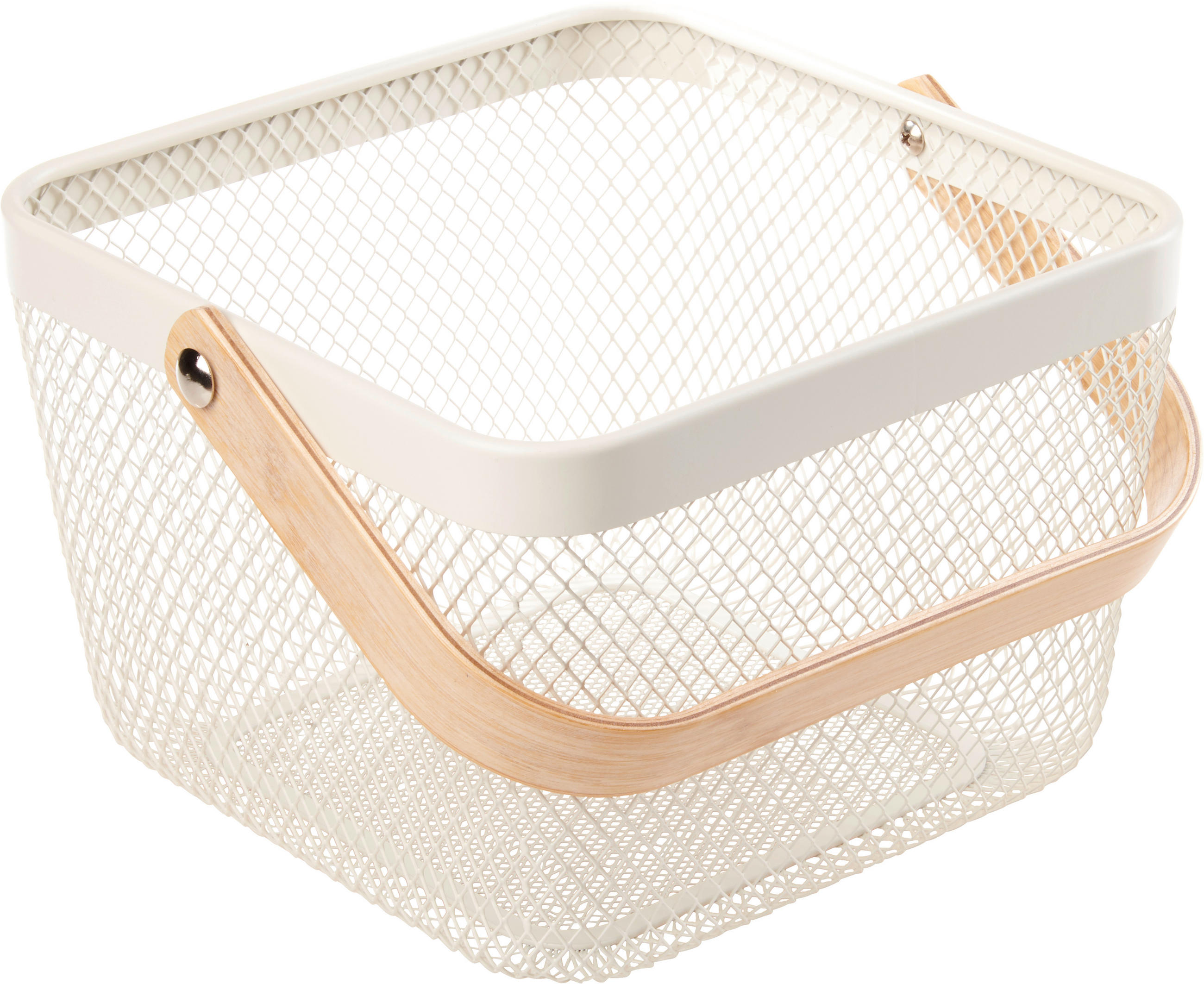 Ambia Home DEKORAČNÍ KOŠÍK bílá, světle hnědá