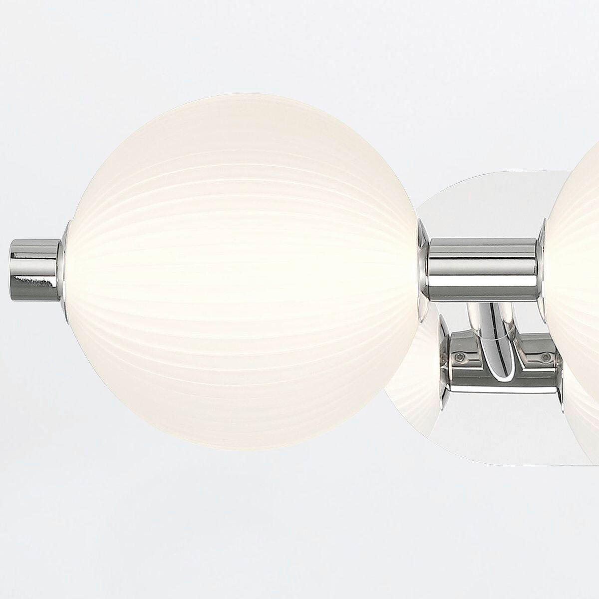 LED-WANDLEUCHTE Eurofase   - Nickelfarben, KONVENTIONELL, Glas/Metall (15,1/58,7/20,3cm) - Elstead Lighting