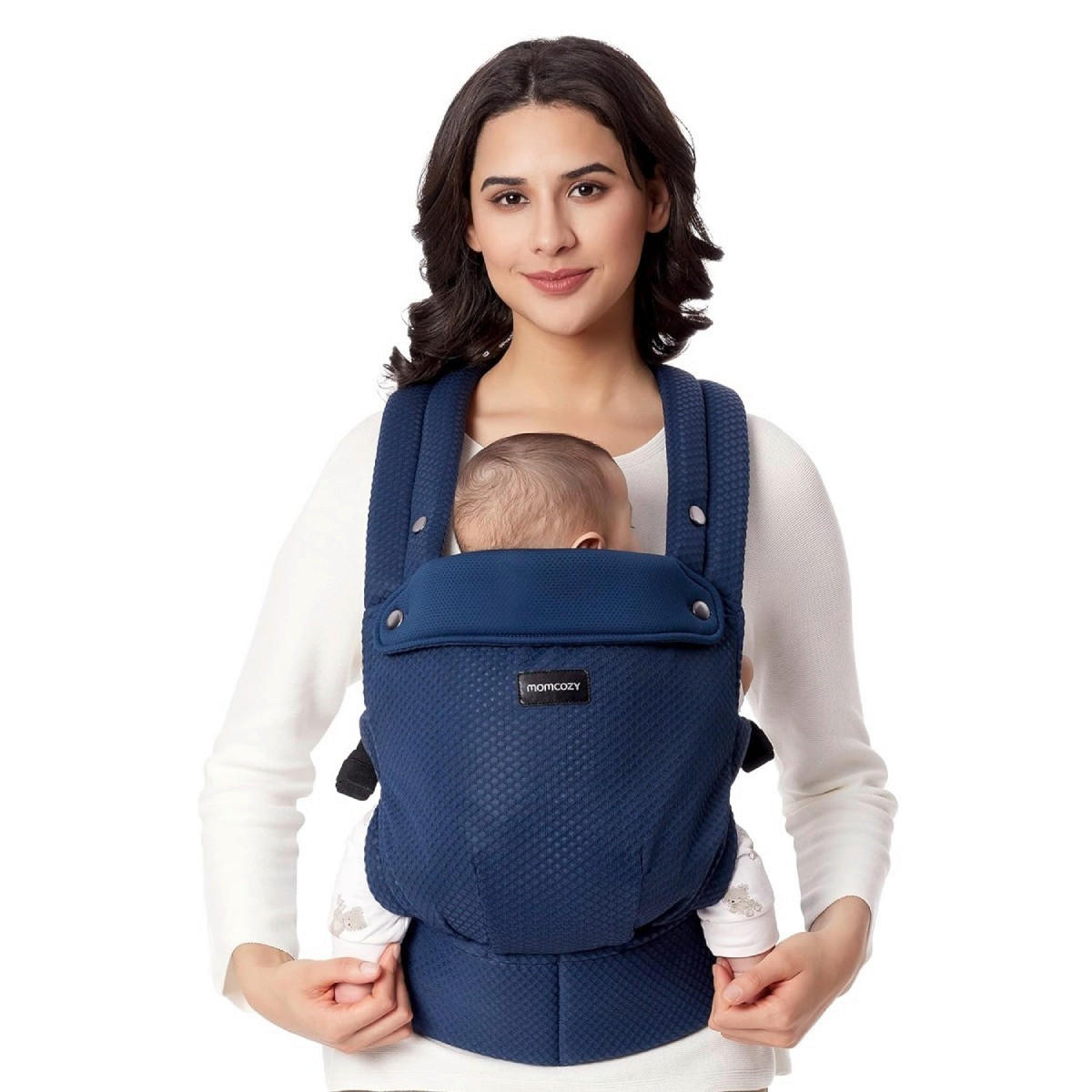 BABYTRAGE CARRIER AIR MESH  - Blau, Basics, Textil (16/31/14,5cm) - Momcozy