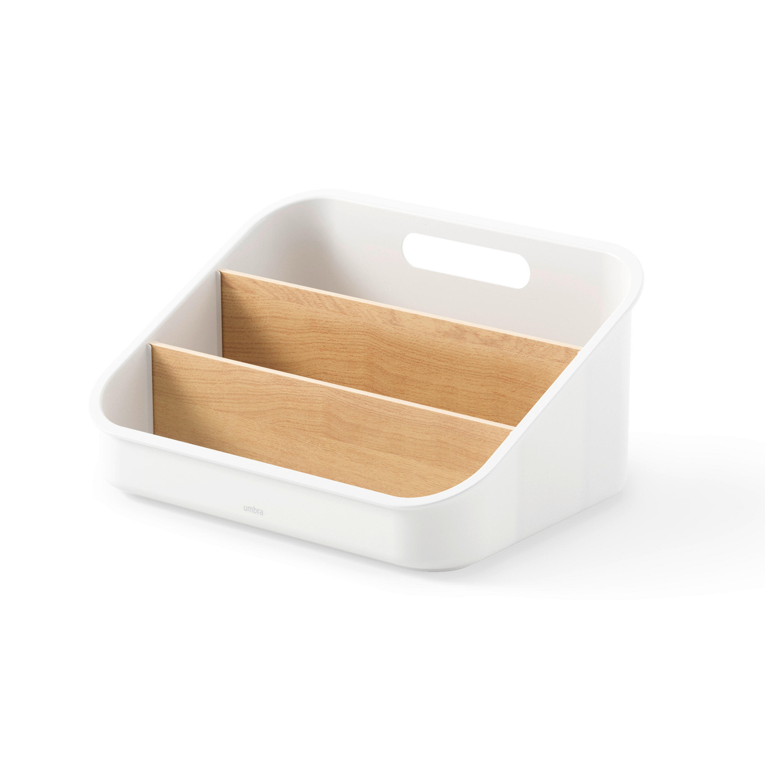 ORGANIZER  - Naturfarben/Weiß, Basics, Holz/Kunststoff (20/13/26cm) - Umbra
