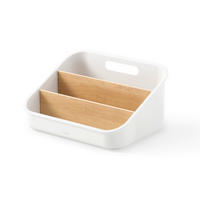ORGANIZATOR - bela/prirodna boja, Osnovno, drvo/plastika (20/13/26cm) - Umbra