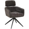 ARMLEHNSTUHL  in Eisen Cord  - Anthrazit/Naturfarben, KONVENTIONELL, Holz/Textil (60/87,5/68cm) - Livetastic