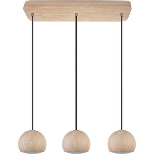 HÄNGELEUCHTE 58/90 cm  - Naturfarben, Natur, Holz (58/90cm)