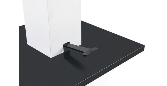 COUCHTISCH 70/70/46,5-66 cm quadratisch Schwarz, Weiß  - Schwarz/Weiß, Design, Holzwerkstoff/Metall (70/70/46,5-66cm) - Carryhome