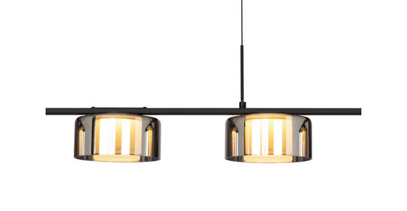 LED-HÄNGELEUCHTE Tulsa 119/15/150 cm   - Grau Hochglanz, Design, Glas/Kunststoff (119/15/150cm) - Dieter Knoll
