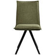 STUHL Webstoff Schwarz, Olivgrün Buche massiv - Schwarz/Olivgrün, Basics, Holz/Textil (46/91/61cm) - Carryhome