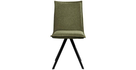STUHL Webstoff Schwarz, Olivgrün Buche massiv - Schwarz/Olivgrün, Basics, Holz/Textil (46/91/61cm) - Carryhome