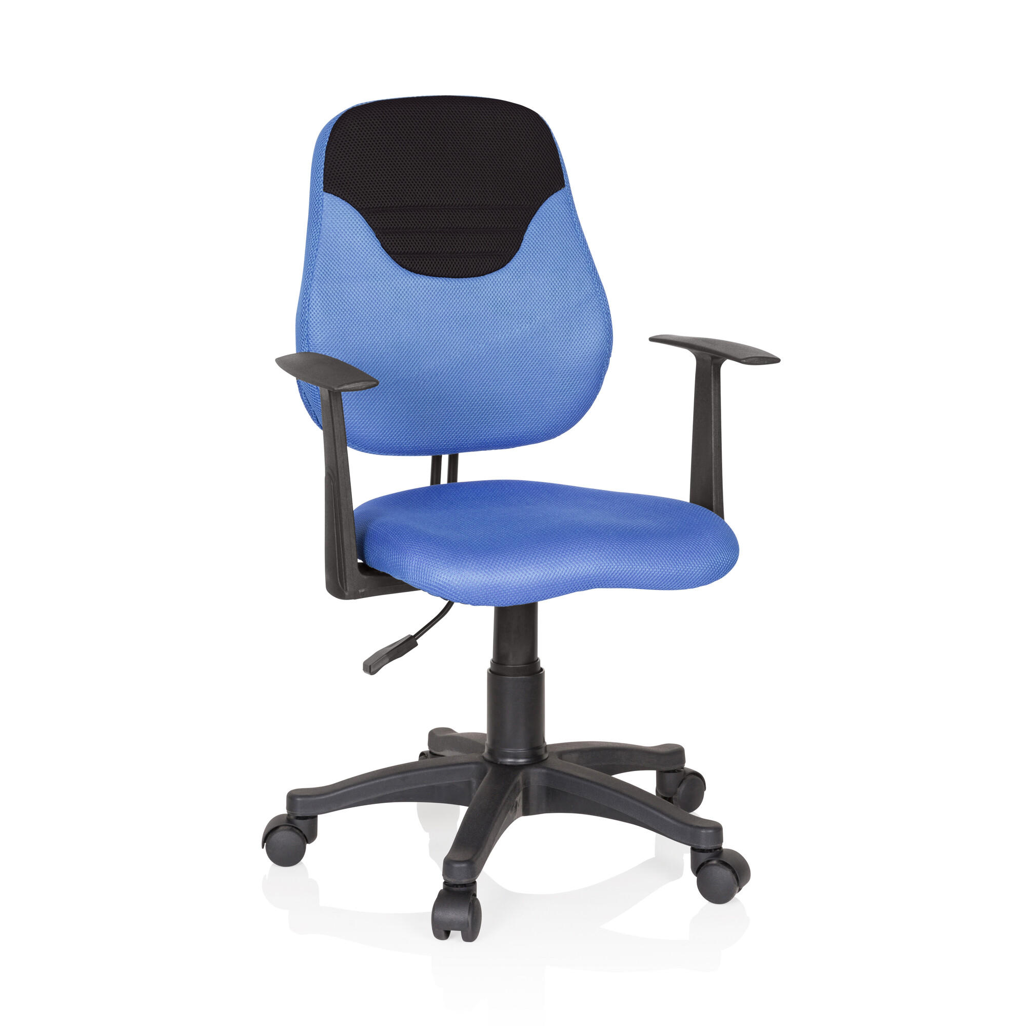 JUGENDDREHSTUHL Blau, Schwarz  - Blau/Schwarz, Basics, Kunststoff (56/89-99/50cm) - MID.YOU