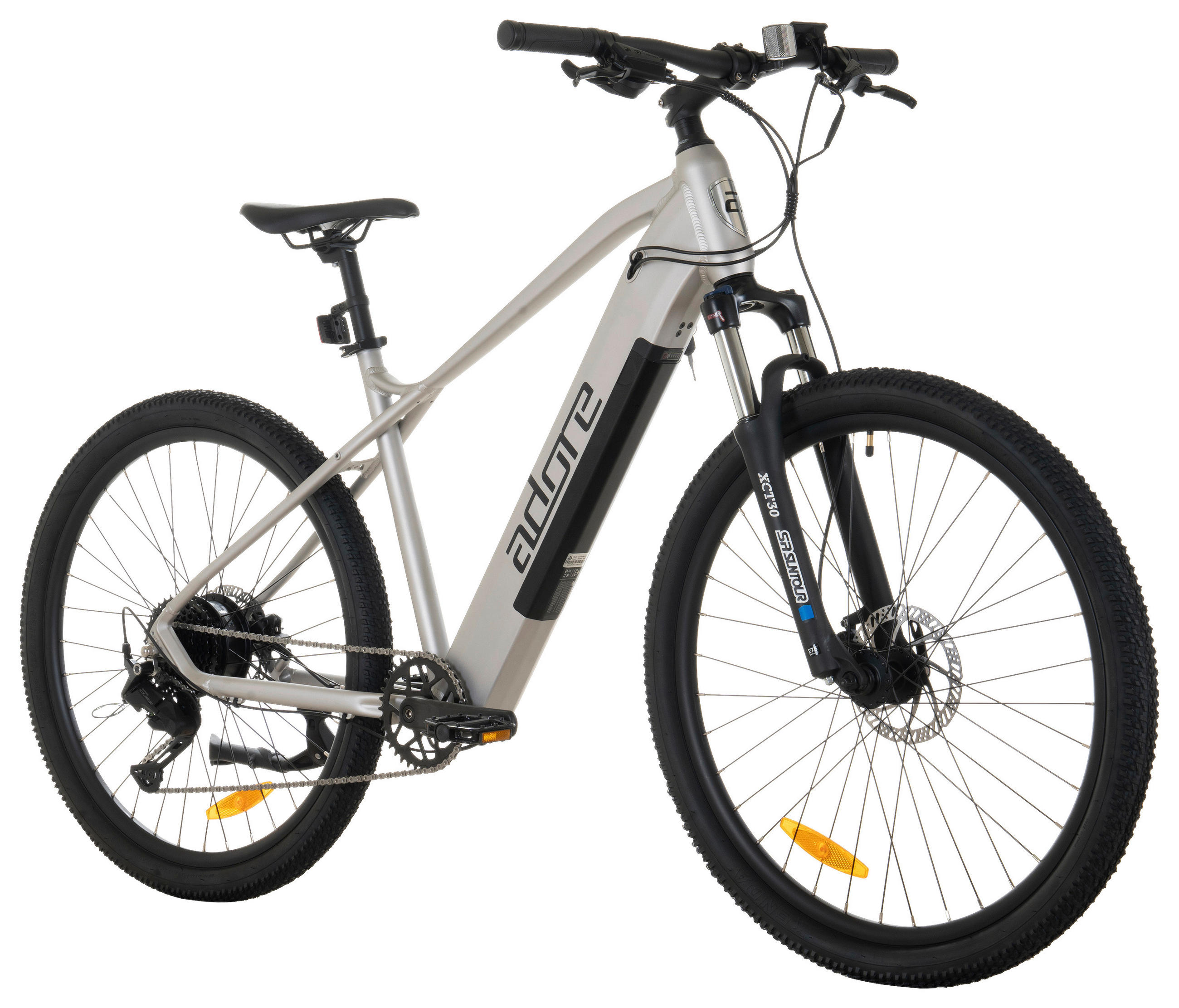 ELEKTROFAHRRAD E-Mountainbike 27,5 Zoll  - Hellgrau, Basics, Metall (180/70/100cm)