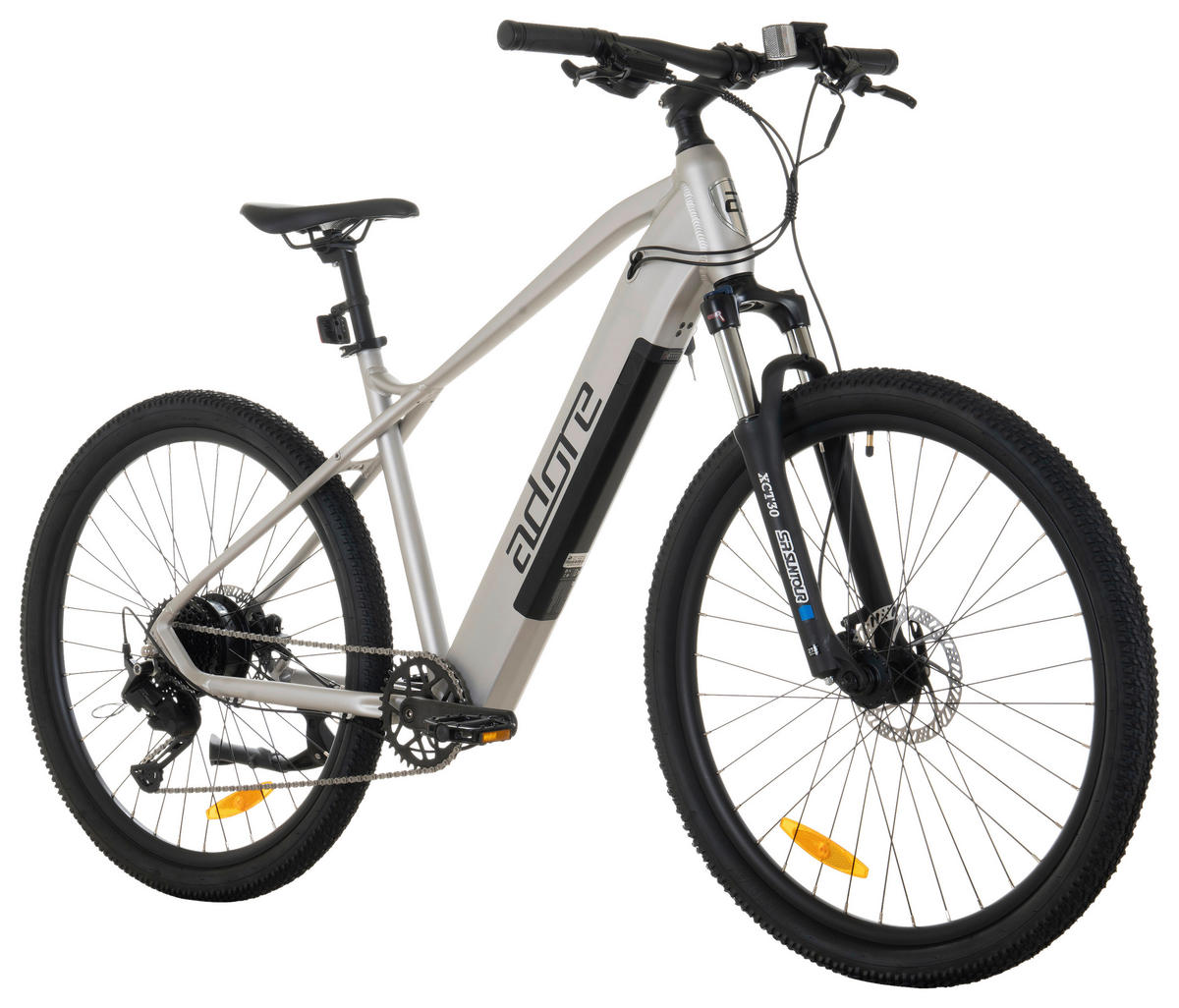 ELEKTROFAHRRAD E-Mountainbike 27,5 Zoll  - Hellgrau, Basics, Metall (180/70/100cm)