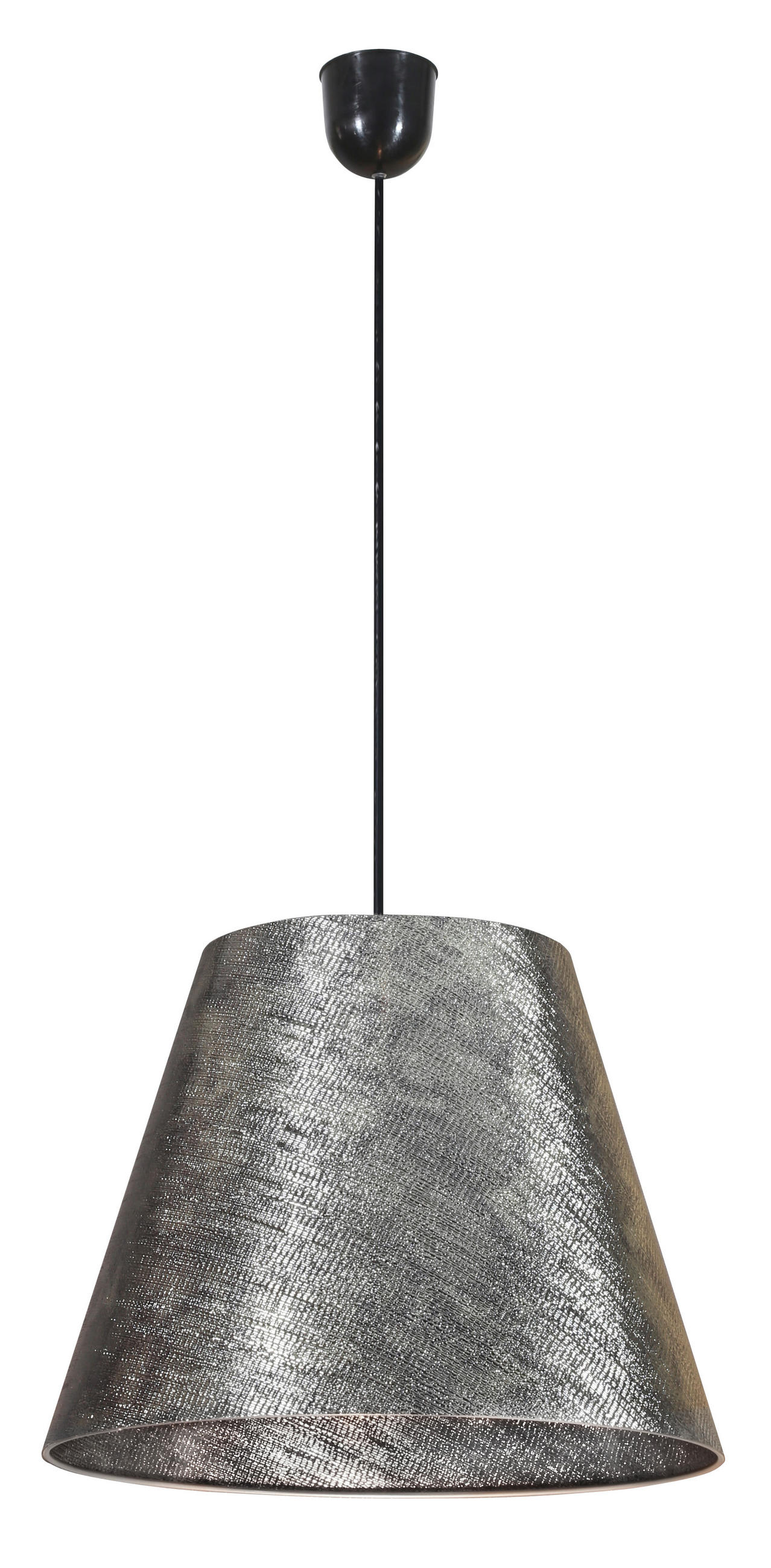 XXXLutz Pendelleuchte Platino Silber 35x100x35 cm