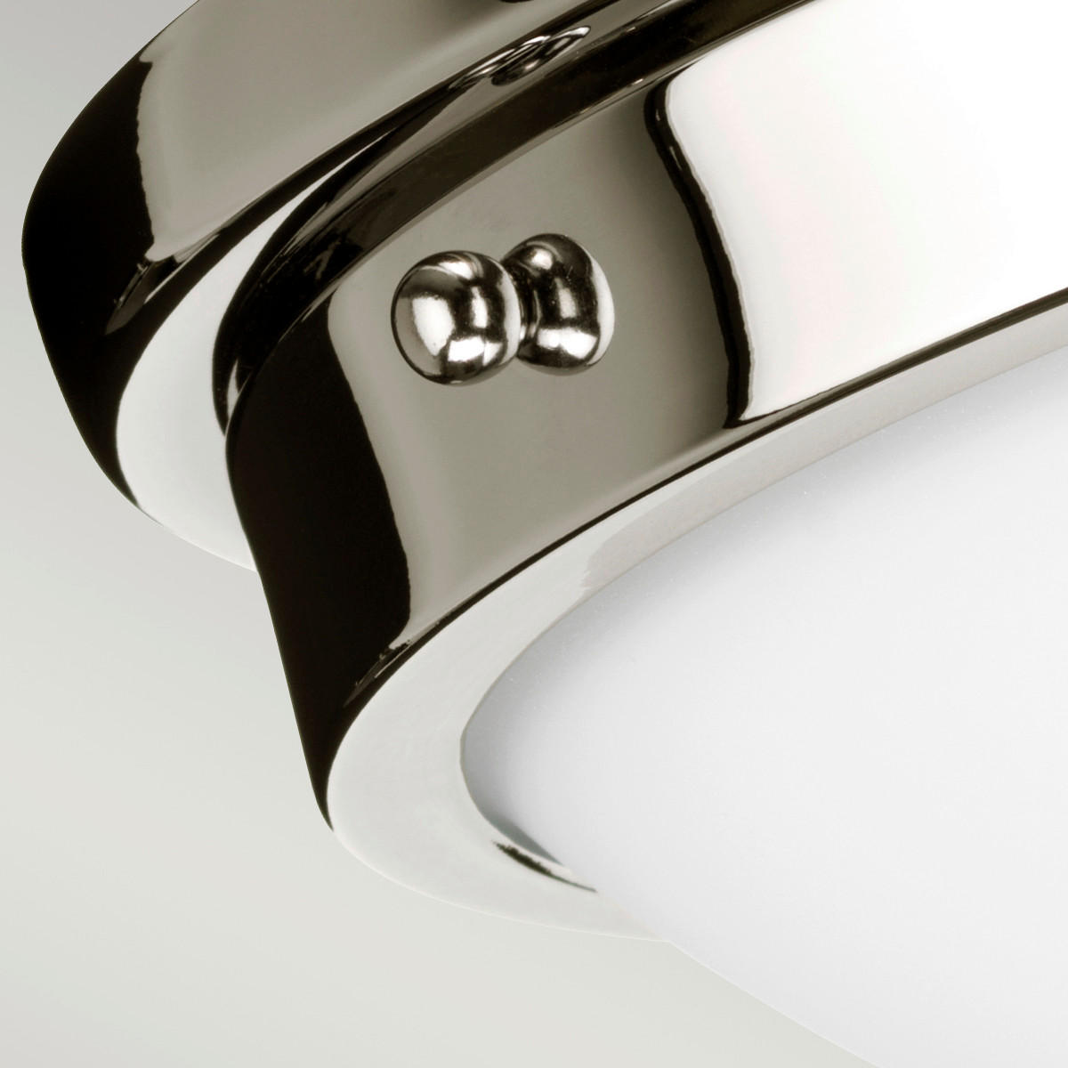 DECKENLEUCHTE  31.8/10.8  cm    - Nickelfarben, Basics, Glas/Metall (31.8/10.8 cm) - Elstead Lighting