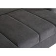 ECKSOFA Dunkelgrau Flachgewebe  - Chromfarben/Dunkelgrau, KONVENTIONELL, Textil/Metall (175/270cm) - Carryhome