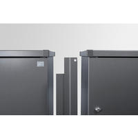 MÜLLTONNENBOX Metall  - Dunkelgrau, Basics, Metall (14,60/123/1,9cm) - Biohort