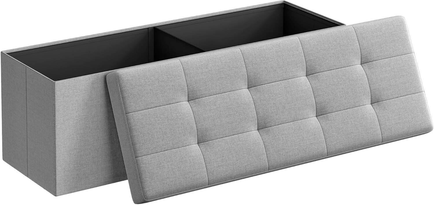 SITZBOX in Textil, Holzwerkstoff Hellgrau  - Hellgrau, Basics, Holzwerkstoff/Textil (110/38/38cm)