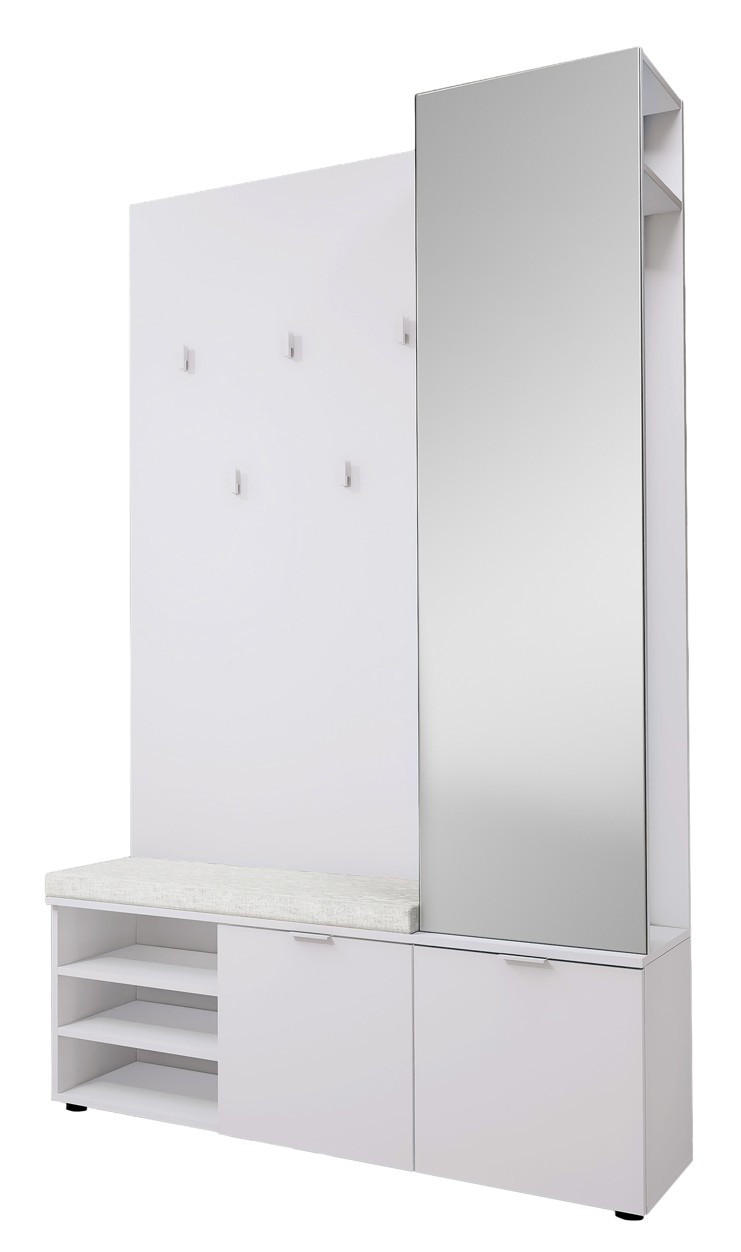 GARDEROBE  in 120/201/38 cm  - Weiß, Design, Holzwerkstoff (120/201/38cm) - Livetastic