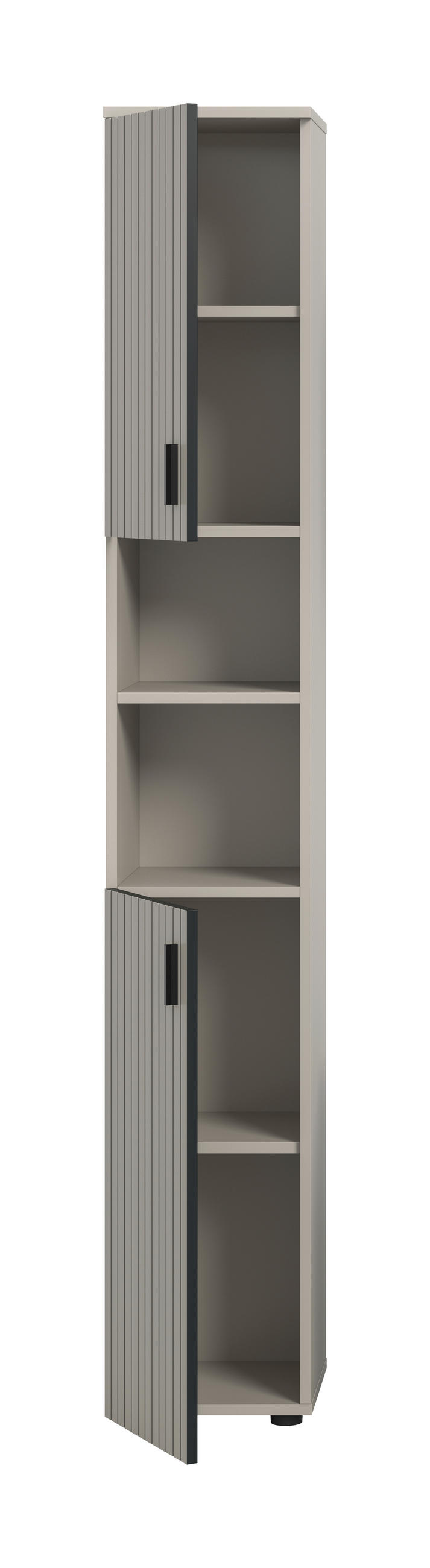 HÖGSKÅP  - svart/kashmir, Trend, trämaterial/plast (30/192/30cm) - MID.YOU