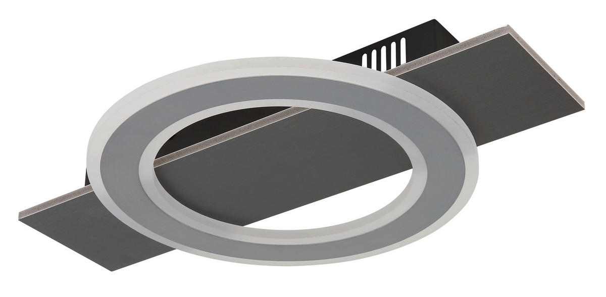 LED-DECKENLEUCHTE    44/29/5,5 cm  - Anthrazit/Opal, Design, Kunststoff/Metall (44/29/5,5cm) - Globo