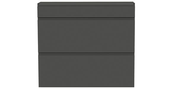 HÄNGESCHUHSCHRANK 110/97/33 cm - Anthrazit, Design, Glas/Holzwerkstoff (110/97/33cm) - Moderano