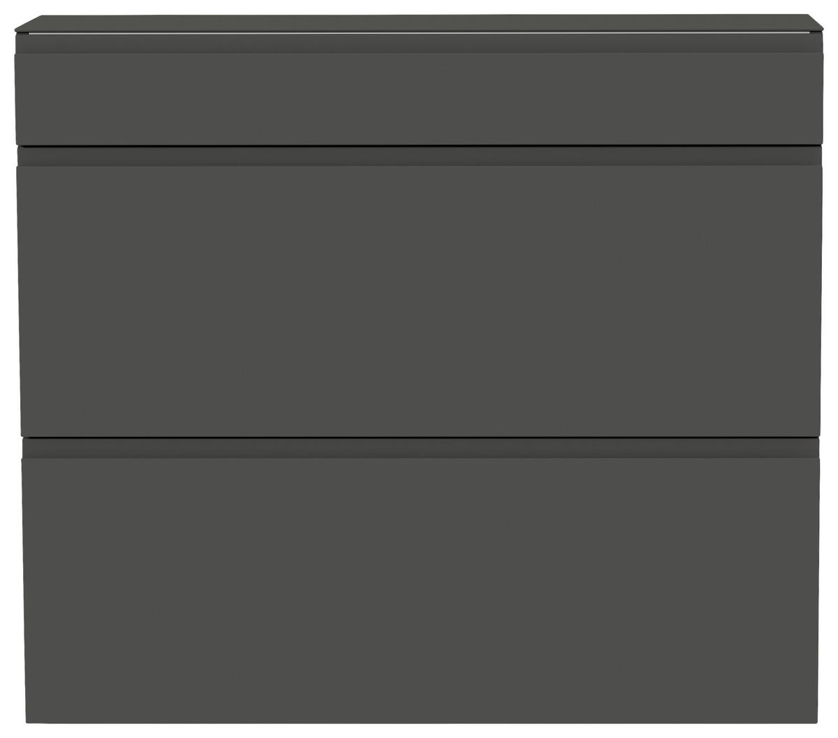 HÄNGESCHUHSCHRANK Anthrazit  - Anthrazit, Design, Glas/Holzwerkstoff (110/97/33cm) - Moderano